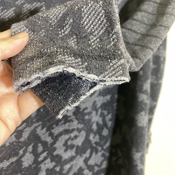 Free People Bed of Rose Print Womens Tunic Size S Charcoal Pullover - Picture 6 of 11